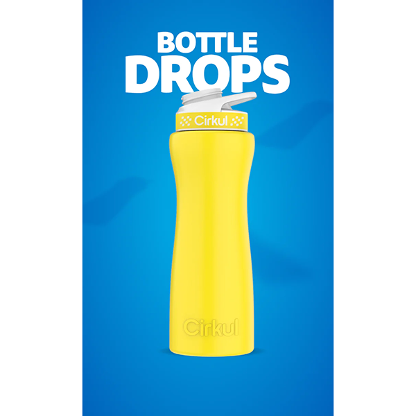 Limited Edition: 22oz. Matte Yellow Stainless Steel Bottle & Lid